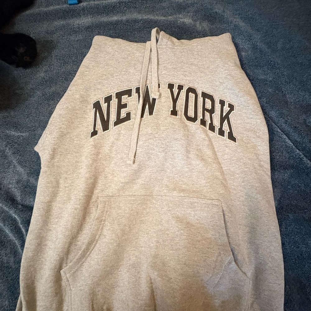 Gray New York Hoodie